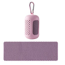 Toalha Fria Portátil em Silicone – Resfriamento Instantâneo & Secagem Rápida