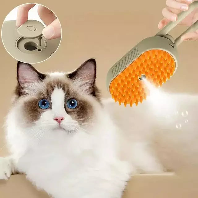 Escova A Vapor 3 Em 1 Pet Removedor de pelos de Gatos E Cães